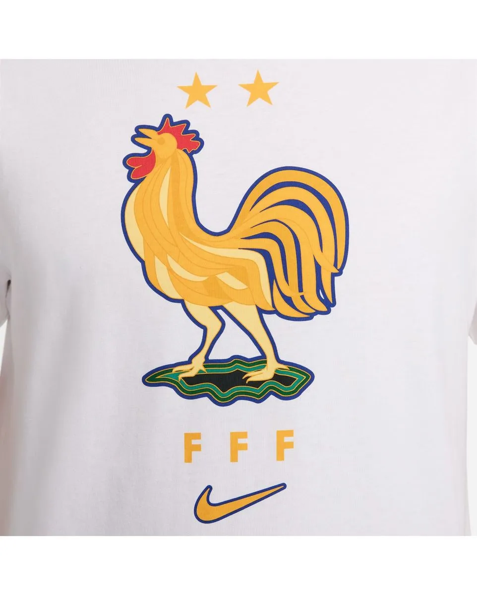 T-shirt Homme Nike FFF M NK CREST TEE Blanc Sport 2000