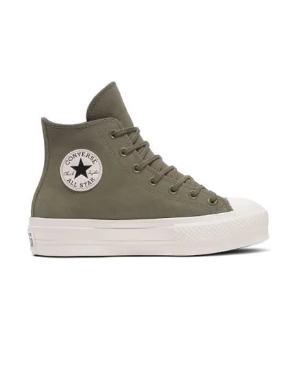 Chaussures Femme CHUCK TAYLOR ALL STAR LIFT PLATFORM COLORFUL SUEDE Vert