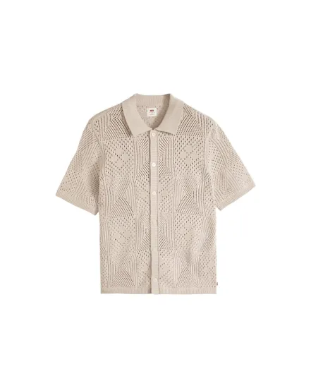 Chemise Camp Sweater Homme Beige