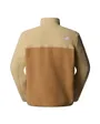 Polaire col zip Homme M YUMIORI 1/4 ZIP Marron