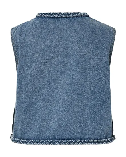 Gilet Jean Femme Cropped PCBELL