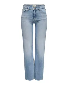 Jean coupe droite Femme ONLBLUSH MID STRAIGHT DNM TAI467 NOOS Bleu