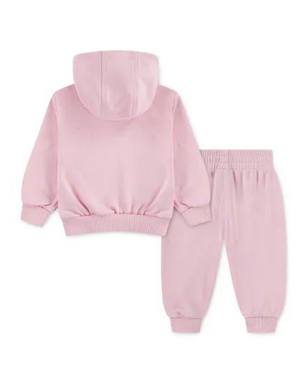 Ensemble de survetement Bébé NKN LBR FT FZ CLUB SET Rose