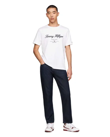 T-shirt col rond Homme SCRIPT LOGO TEE Blanc