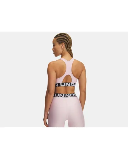 Brassière Femme UA HG MID BRANDED Orange