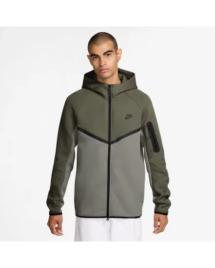Sweat zip à capuche Homme M NK TCH FLC FZ WR HOODIE Vert