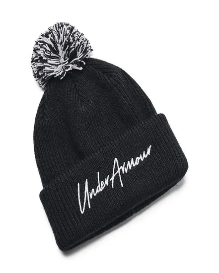 Bonnet Enfant UA HALFTIME POM Noir