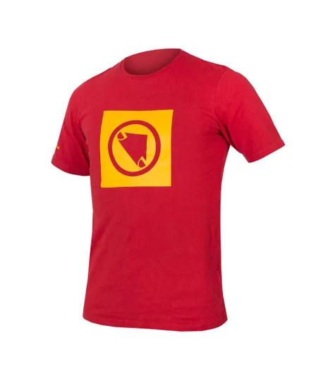 T-shirt manches courtes Homme CARBONE ONE CLAN Rouge