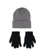 Ensemble bonnet et gants Enfant METAL JUMPMAN PATCH BEANIE SET Gris