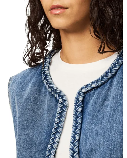 Gilet Jean Femme Cropped PCBELL