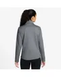 Haut col zip Femme W NK ONE TF STD LS HALF ZIP Gris