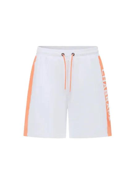 Short Homme Chabrand Blanc Orange
