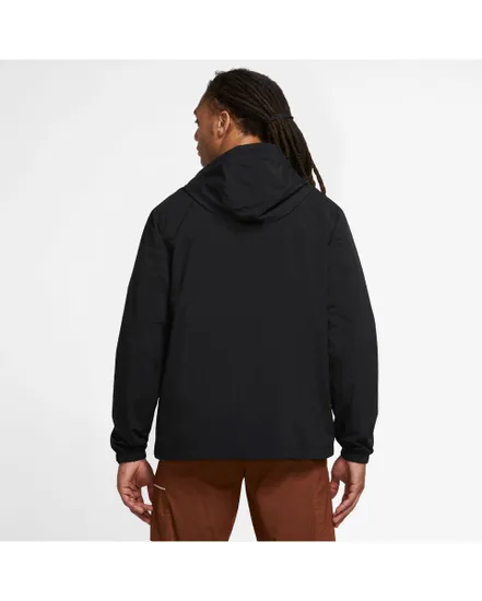 Sweat zip à capuche manches longues Homme M NK CLUB WVN FZ JKT Noir