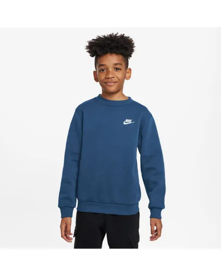 Sweat Enfant K NSW CLUB FLC CREW LS LBR Bleu