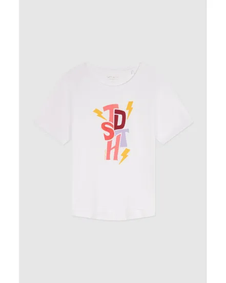 T-shirt manches courtes Enfant T-PARADISIA MC JR Blanc