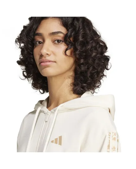 Sweat zip à capuche Femme W RC 3S FZ HD Beige