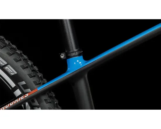 VTT semi rigide Enfant ELITE 240 C:62 PRO Carbone/Bleu/Rouge