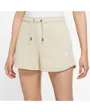 short femme W NSW ESSNTL FLC HR SHORT FT Beige