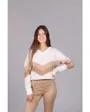 Pull jacquard femme Femme PULL Beige