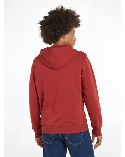Sweat à capuche Homme CK EMBRO BADGE HOODI Rouge