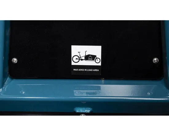 Vélo électrique cargo CARGO HYBRID 500 Bleu/Jaune Citron