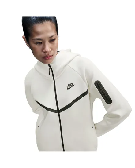 Sweat à capuche Femme W NSW TCH FLC WR FZ HDY 2 Blanc