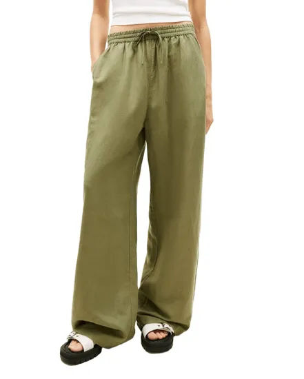 Pantalon Large Femme TJW Essential Linen