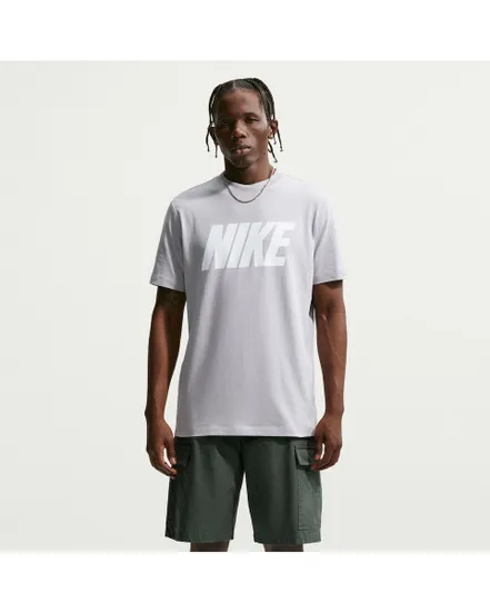 T-shirt Homme M NK CLUB VARSITY SS LIFESTYLE Gris