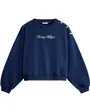 Pull Femme Gold Btn Script Terr