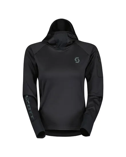 Sweat à capuche polaire Femme TRAIL STORM Noir