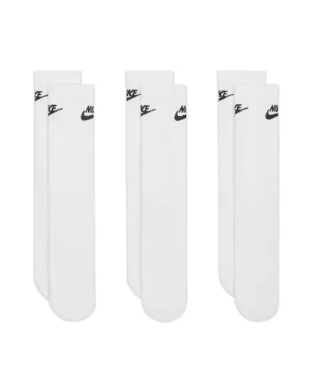 Lot de 3 chaussettes Unisexe U NK ED ELVD CRW 3P FUTRA -144 Blanc