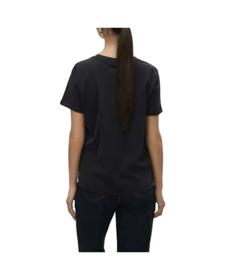 T-shirt col rond Femme VMAJILLA S/S O-NECK T-SHIRT JRS LCS GA Noir