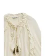 Blouse Femme À Volants Manches 3/4