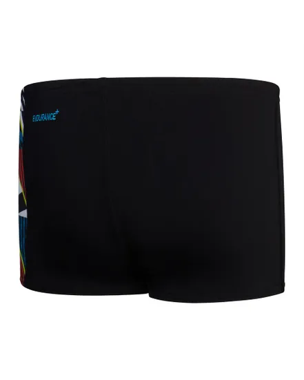 Short de bain Garçon ECO+ DIG PANEL AQSH Noir