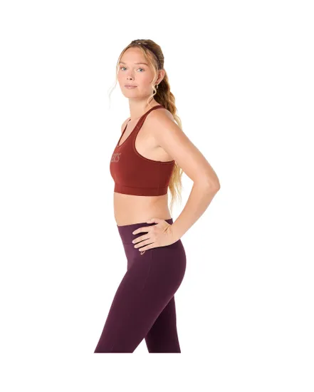 Brassière Femme ESSENTIAL ASICS LOGO PADLESS BRA Rouge