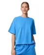 Sweat-Shirt Femme Loose Manches Courtes