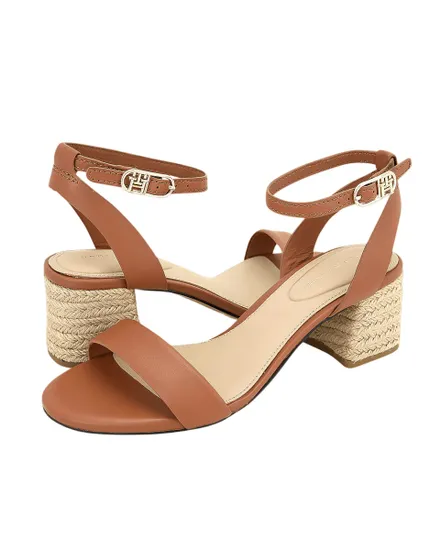 Sandales Femme LEATHER ANKLE STRAP ESPAD SANDAL Marron