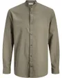 Chemise Homme Lin Blend Col Mandarin