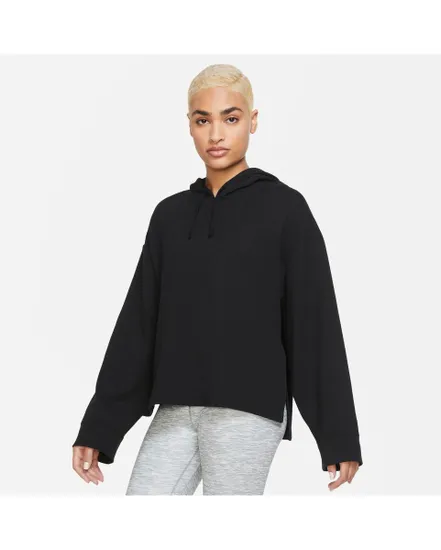 Sweatshirt à capuche manches longues Femme W NY DF FLC HOODIE Noir