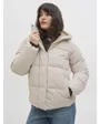 Doudoune à capuche Femme JXGLOBAL PUFFER JACKET OTW ACT Beige