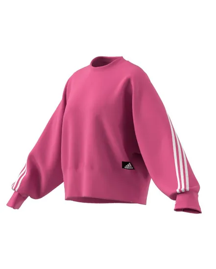 Un sweat-shirt ample et cosy orné des iconiques 3 bandes. Femme W FI 3S CREW Ros