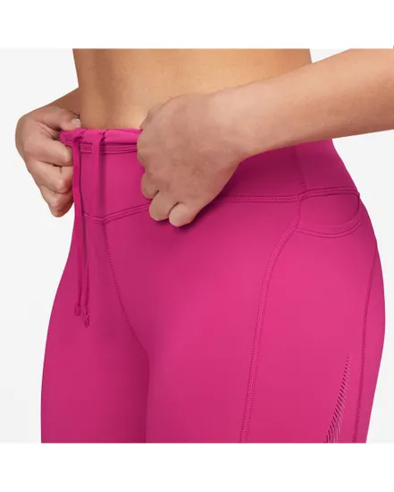 Legging Femme W NK DF FST MR 7/8 TGHT SW HBR Rose