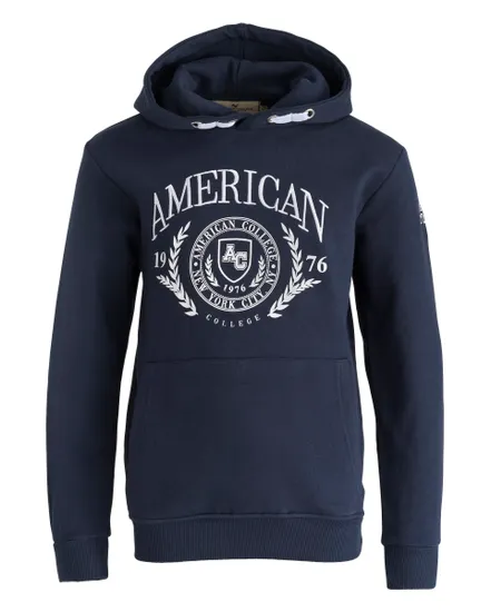 SWEAT Enfant MOLLETON AMERICAN COLLEGE Bleu