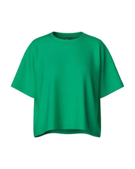 Sweatshirt manches courtes Femme PCCHILLI SUMMER 2/4 LOOSE SWEAT NOOS BC Vert