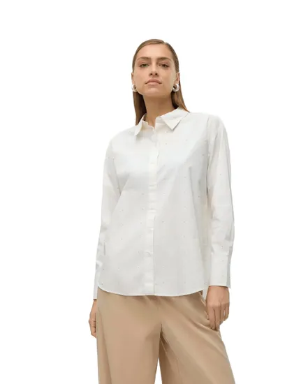 Chemisier Femme Vmcharlotte Stud Ls Shirt Wvn Ga