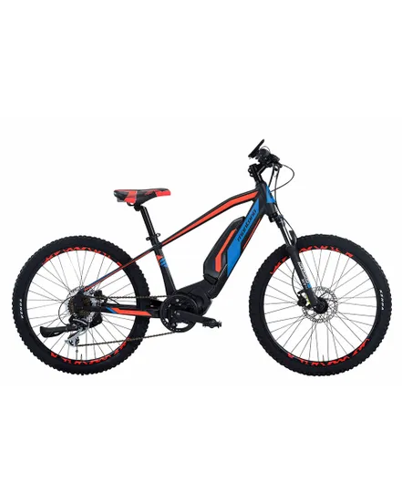 VTT électrique semi rigide Enfant E-JET MTB 24 418WH Noir/Bleu/Orange