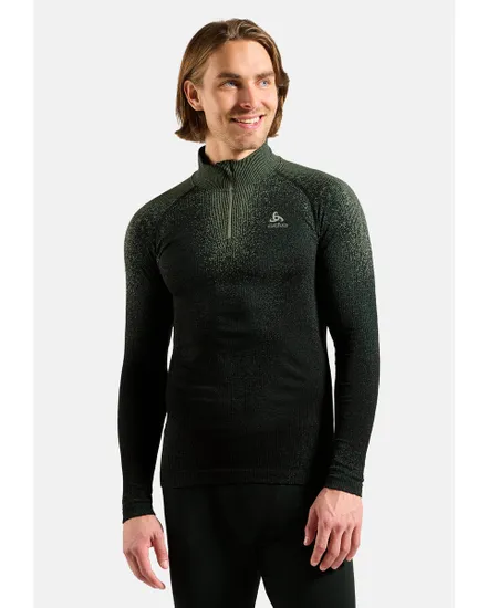 Haut d'entrainement Homme BL TOP TURTLE NECK L/S HALF ZIP BLACKCOM Noir