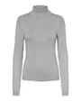 Pull manches longues Femme VMGLORY LS ROLLNECK BLOUSE GA NOOS Gris