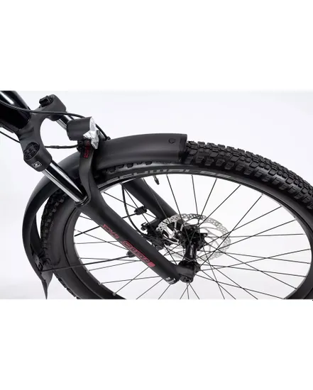 VTT électrique semi rigide Unisexe E-TERU UNIVERSAL EQ Noir/Rouge