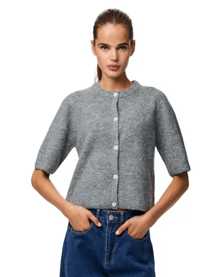 Cardigan Femme PCSILLY Manches Courtes Col Rond NOOS BC